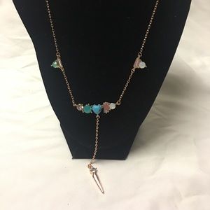 New Rose Gold Lariat Necklace